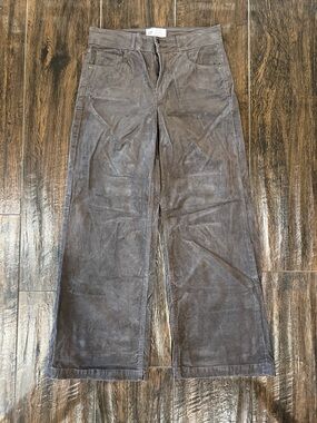 GAP Brown Wide-Leg Corduroy Pants